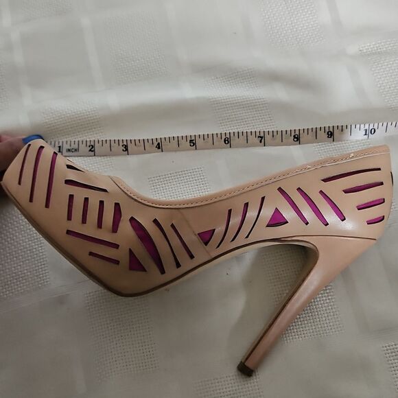 Beige and Purple Heels by BCBGeneration - Picture 10 of 16